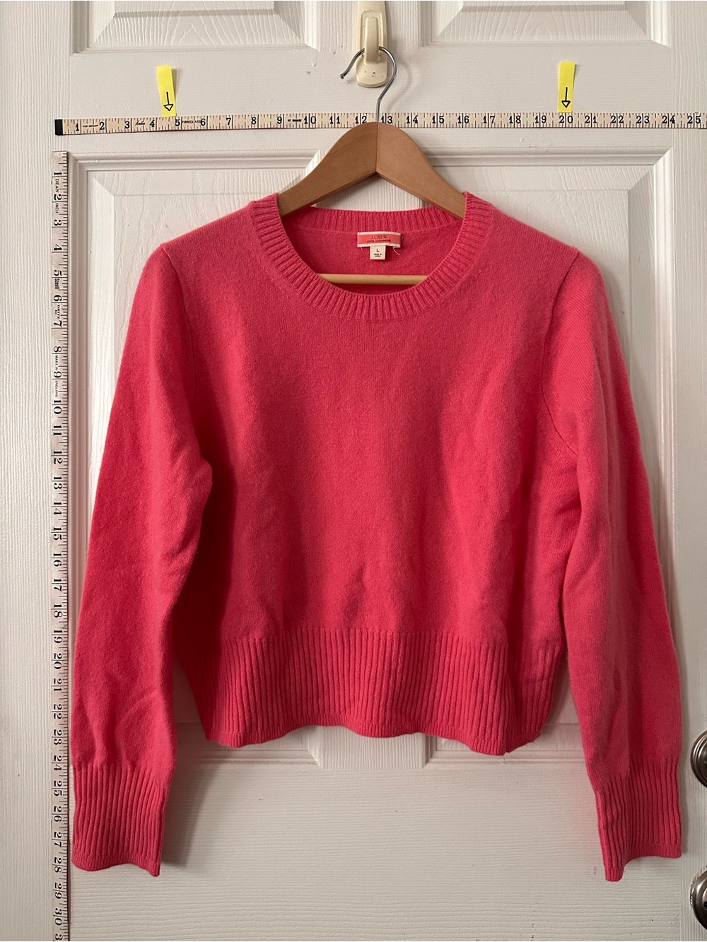 J. Crew Women's Crewneck Sweater in Hot Pink